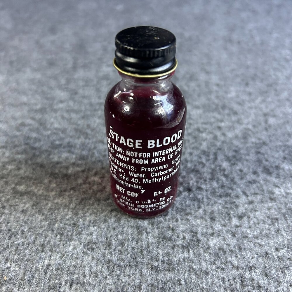 Vintage Halloween Vampire Stage Blood Bottle Rare Collectable Horror w Bag Tulsa